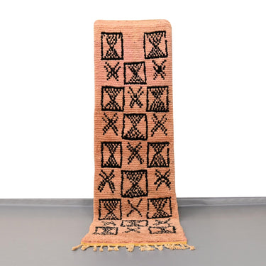 Moroccan Vintage Runner Rug 2.3 x 8.3 feet / 72 x 253 cm - Ettilux Home
